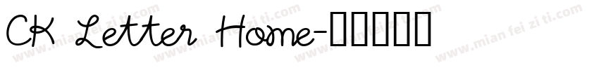 CK Letter Home字体转换
